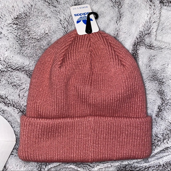 Adidas originals trefoil mauve pink beanie hat - Picture 7 of 9